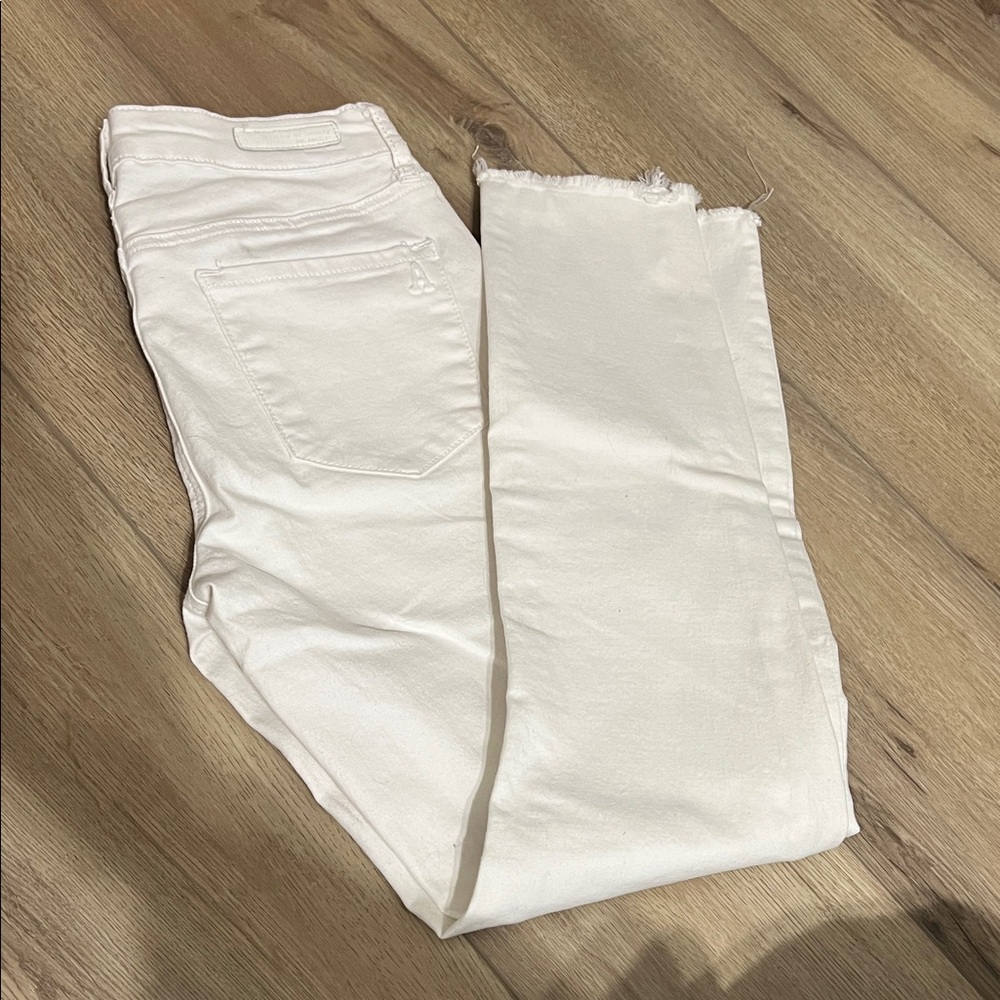 Articles Of Society Crisp White Ankle Jeans